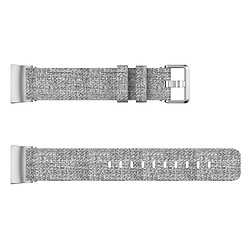 Avis Wewoo Bracelet montre en nylon tissé à la vanille pour Fitbit Charge 3 (Gris)