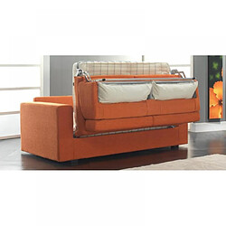 Inside 75 Canapé 3 places FASTER tweed orange convertible ouverture EXPRESS 140*190*12cm