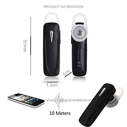 Wewoo écouteurs sans fil Bluetooth mini-écouteurs kit oreillette mains libres avec micro pour iPhone / xiaomi / téléphone Samsung (blanc) pas cher