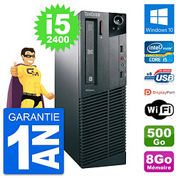 PC Lenovo ThinkCentre M81 SFF Intel i5-2400 RAM 8Go Disque 500Go Windows 10 Wifi · Occasion 