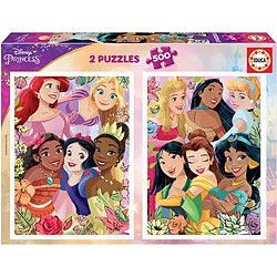 Educa Borras EDUCA - Puzzle - 2x500 Disney Princess 