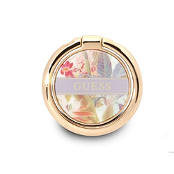 Guess Maroquinerie Guess Anneau de Support Universel Motif Fleur Violet clair