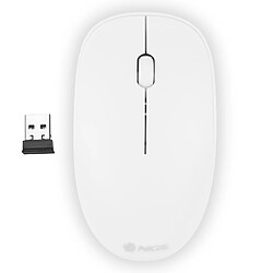 NGS WIRELESS MOUSE FOG WHITE2.4 GhZ SOURIS,2 BOUTONS+SCROLL 