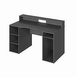 MIRAKEMUEBLE Table d'ordinateur Gamer - Gris anthracite Gris anthracite 