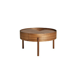 Woud Table d'appoint Arc - Ø66 cm - noyer