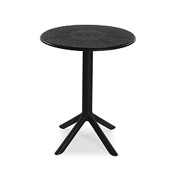 Table d'appoint Versa Noir Plastique 75 cm