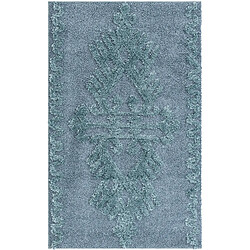 Hadorn Tapis shaggy 185x125 Bleu Thun Scutum 