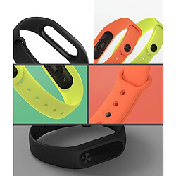 Wewoo Bracelet jaune pour Xiaomi Mi Bande 2 CA0600B de bracelets de remplacement coloré, hôte non inclus