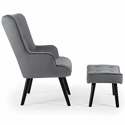 Avis Paris Prix Fauteuil & Pouf Scandinave Nomi 100cm Gris