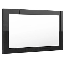 Mpc Miroir Noir Brillant (hxlxp): 45 X 89 X 2