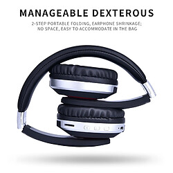 Avis GUPBOO MH7 casque sans fil Bluetooth casque stéréo pliable casque de jeu avec prise en charge micro carte TF pour téléphones mobiles iPad