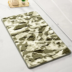 LUUCOZK Tapis de bain antidérapants absorbants à séchage rapide pour salle de bain - Vert-60 x 90cm 