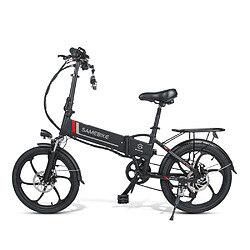 Vélo électrique SAMEBIKE 20LVXD30 - moteur 350W batterie 48V10AH autonomie 40KM freins à disque mécaniques - Noir 