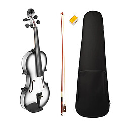 Ensemble de violon en bois massif avec étui à colophane pour étudiants débutants 1-4 colophane pour violon