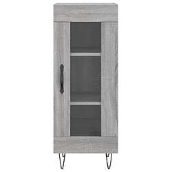 Maison Chic Buffet,Meuble de Rangement,commode pour salon,Cuisine Sonoma gris 34,5x34x90 cm Bois d'ingénierie -MN98484 pas cher