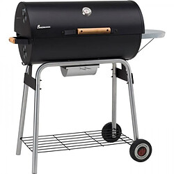 Barbecue a charbon LANDMANN - Black Taurus 660 - Grille en acier émaillé - Surface de cuisson : 66 x 36 cm - Noir 