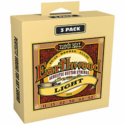 P03004 Earthwood 11-52 Pack 3 Ernie Ball