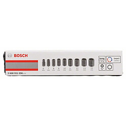 Bosch Set de 9 douilles Impact 1/4"" diamètre 6-7-8-9-10-11-12-13-17mm longueur 25mm