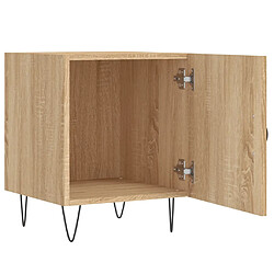 Acheter vidaXL Table de chevet chêne sonoma 40x40x50 cm bois d’ingénierie