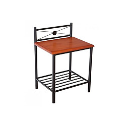 Homestyle4U Table de chevet en metal