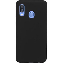 BigBen Connected Coque pour Galaxy A40 Rigide en Silicone Soft Touch Noir