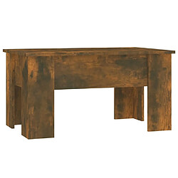 Maison Chic Table basse,Table Console Table d'appoint, Table pour salon Chêne fumé 79x49x41 cm Bois d'ingénierie -MN57399