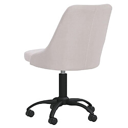 Acheter vidaXL Chaises pivotantes à manger lot de 2 crème tissu