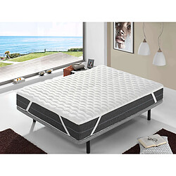 Dormalit Sur matelas 140X190 BASTILLE – Hauteur 4 cm - Respirabilité – Adaptabilité