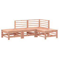 vidaXL Salon de jardin 4 pcs bois massif douglas