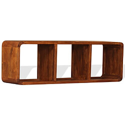 Maison Chic Meuble TV scandinave - Banc TV pour salon Bois massif avec finition miel 120 x 30 x 40 cm -MN68664