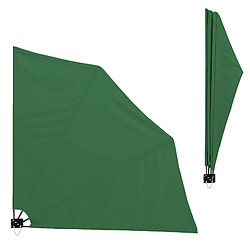 Parasol Mural Ragusa Protection du Soleil Polyester Vert 160 x 160cm [casa.pro]