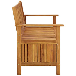 Avis Maison Chic Banc de rangement | Meuble de rangement d'Entrée | Coffres d'Intérieur de jardin 120 cm Bois d'acacia solide -MN67662