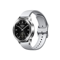 Xiaomi Watch S3 Bluetooth argent (Silver) M2323W1 Montre connectée- Ecran Amoled 1.43" - Suivi de santé - Autonomie 14 jours - Socle de charge sans fil inclus