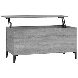 vidaXL Table basse Sonoma gris 90x44,5x45 cm Bois d'ingénierie