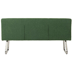 Mendler Banquette HWC-H70, banquette de salle à manger banquette rembourrée, dossier tissu/textile bouclé inox brossé 180cm ~ vert pas cher