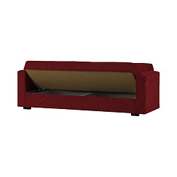 Avis Alter Canapé-lit conteneur 3 places, 212 x 80 x 87h cm, couleur rouge