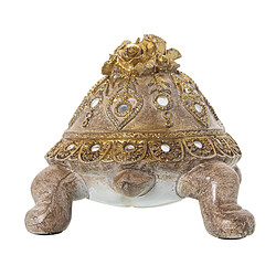 Avis Figurine Décorative Alexandra House Living Marron Doré Plastique Tortue 15 x 15 x 21 cm