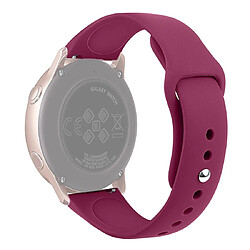 Acheter Wewoo Bracelet pour montre connectée Galaxy Watch Active 2 Smart couleur unie de poignet en siliconeTaille L Vin Rouge