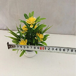 Acheter Wewoo Fleurs Artificielles Décoration de table Bonsaï de simulation de plante en pot de 10 pots faux jaune