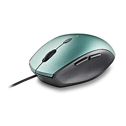 NGS MOTH ICE: Souris ergonomique avec boutons silencieux. Droiters. DPI: 800/1200/1600. Bleu