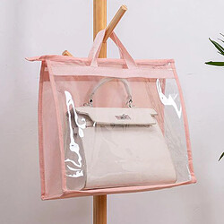 Organisateur De Sac à Main Pour Garde-robe Contenant De Rangement Transparent Rose S