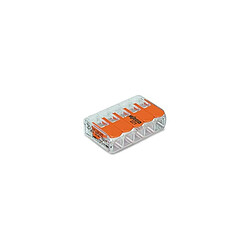 Perel Mini borne de connexion à levier 5 x 0.2 - 4 mm² pour tout type de c,ble 