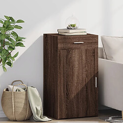 vidaXL Buffet chêne marron 50x42,5x93 cm bois d'ingénierie