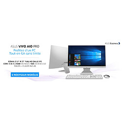 ASUS VAiO P 27M3700WUAK-WA002R R5 5500U VivoAiO Pro 27M3700WUAK-WA002R AMD Ryzen 5 5500U 27p FHD 8Go 512Go NVMe SSD UMA W10P 2Y