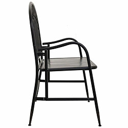 Banc Alexandra House Living Noir Métal 56 x 98 x 118 cm pas cher