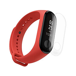 Wewoo 2 en 1 bracelet montre en caoutchouc silicone de poignet remplacement de la bande avec TPU Film d'écran pour Xiaomi Mi 3 rouge 