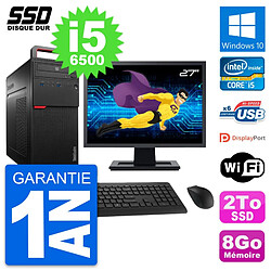 PC Tour Lenovo M700 Ecran 27" Intel Core i5-6500 RAM 8Go SSD 2To Windows 10 Wifi · Occasion 