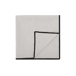 Vente-Unique Lot de 4 serviettes de table en coton et lin - 45 x 45 cm - Taupe - BORINA