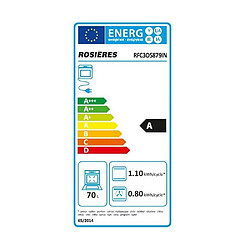 Four encastrable multifonction 70l 60cm pyrolyse inox - RFC3O5879IN - ROSIERES