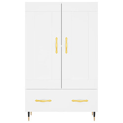 Maison Chic Buffet,Meuble de Rangement,commode pour salon,Cuisine blanc 69,5x31x115 cm bois d'ingénierie -MN85761 pas cher